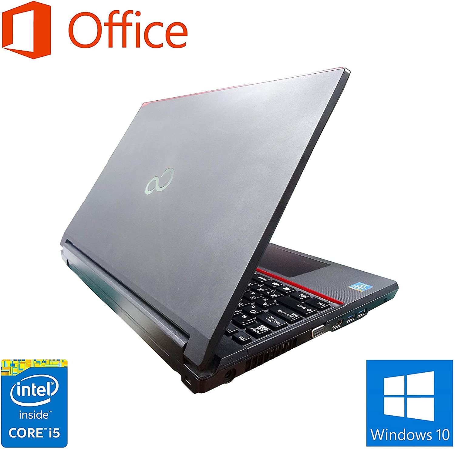 Amazon.co.jp: 【整備済み品】 富士通 ノートPC A574/MS Office 2019